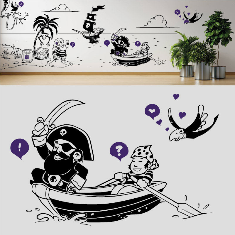 a pirates life complete wall mural