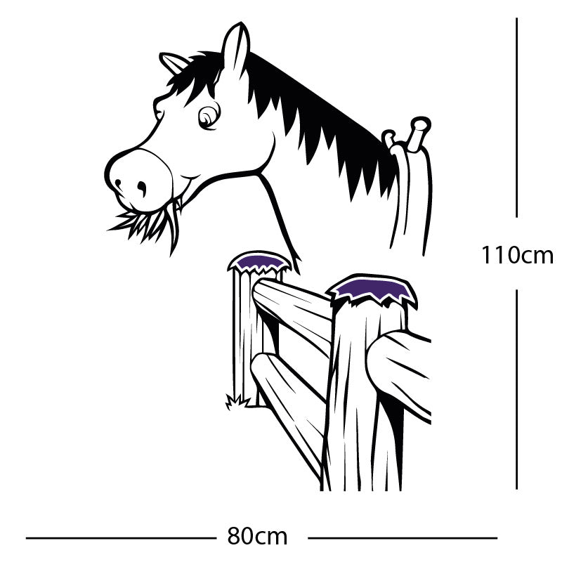horse and gate wall sticker