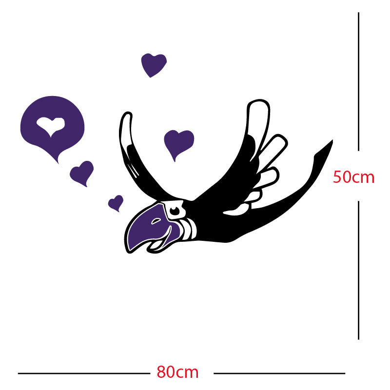 parrot pirate theme wall sticker