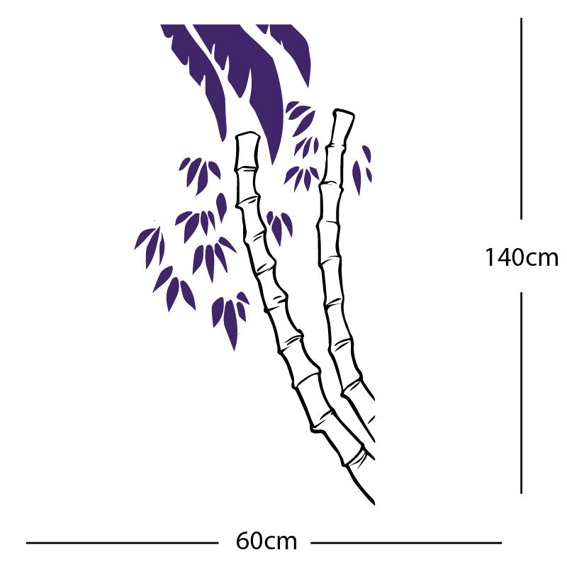 bamboo tree wall sticker