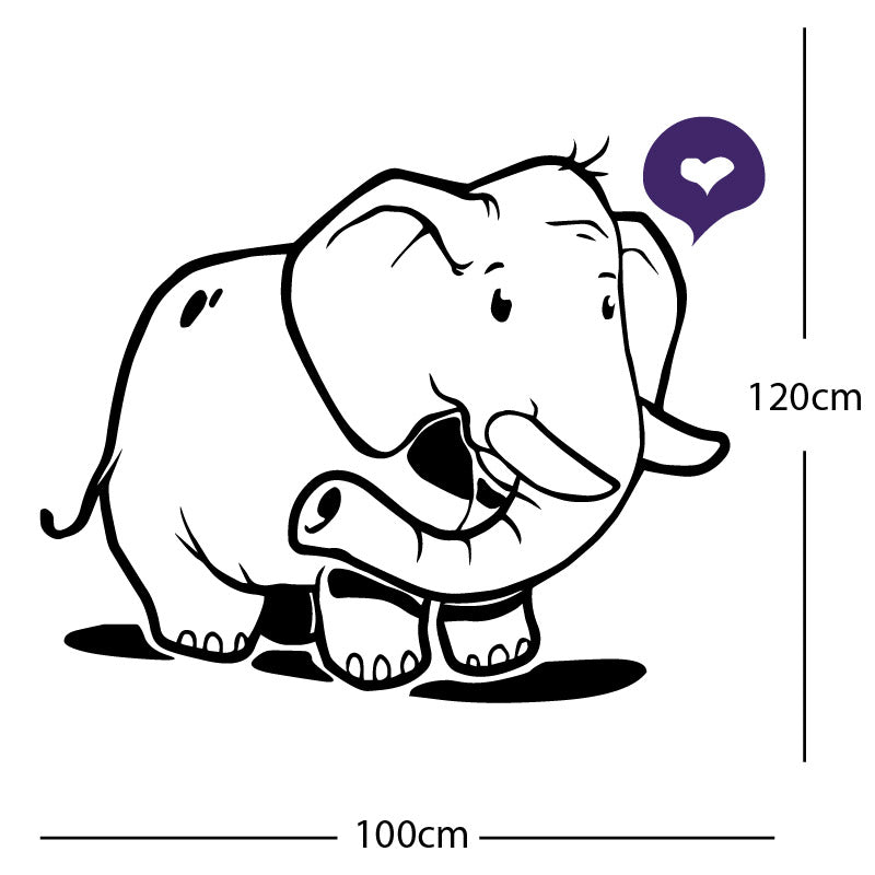 elephant wall sticker