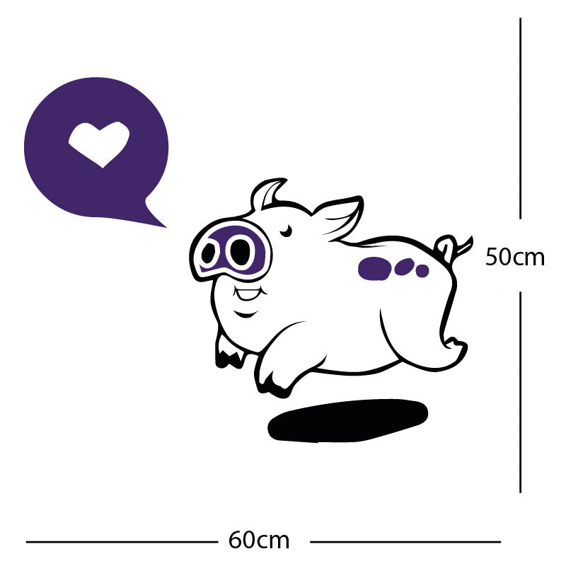 farmyard pig wall sticker