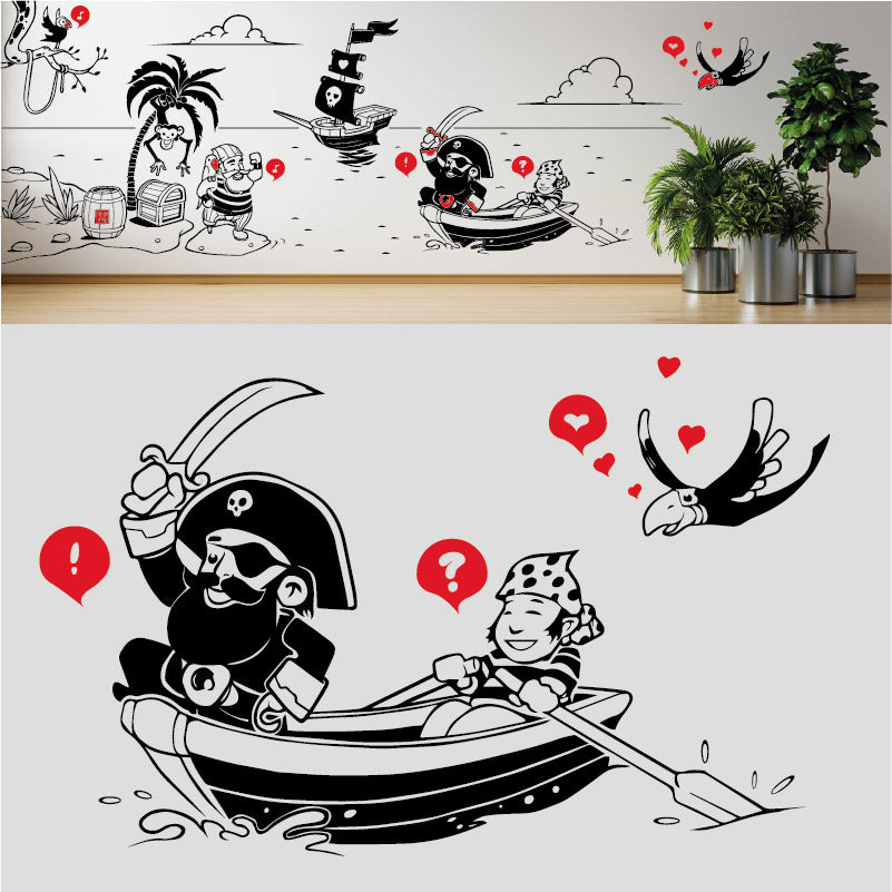 a pirates life complete wall mural