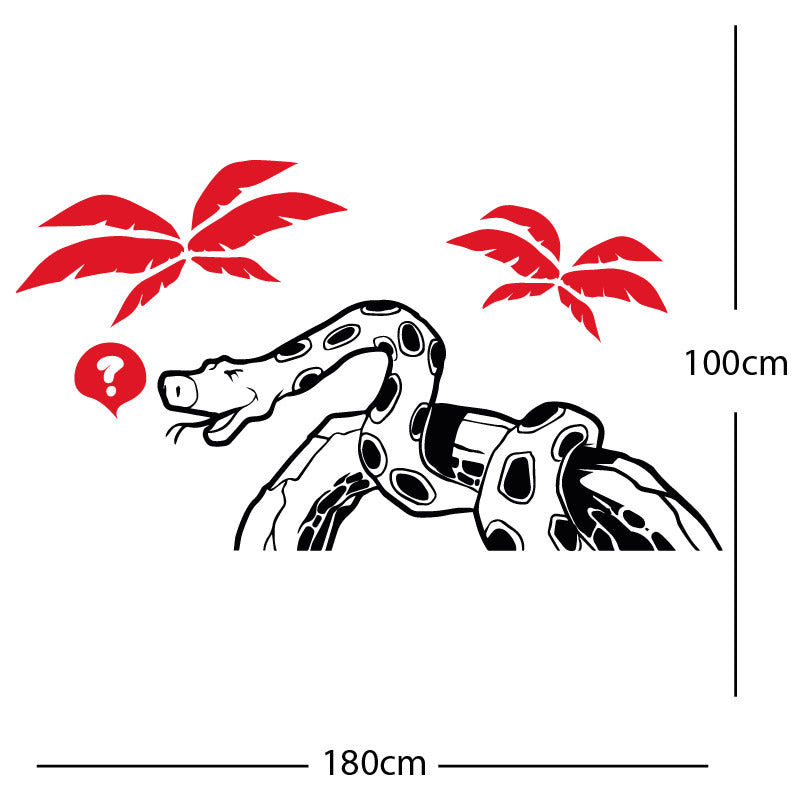 jungle snake wall sticker