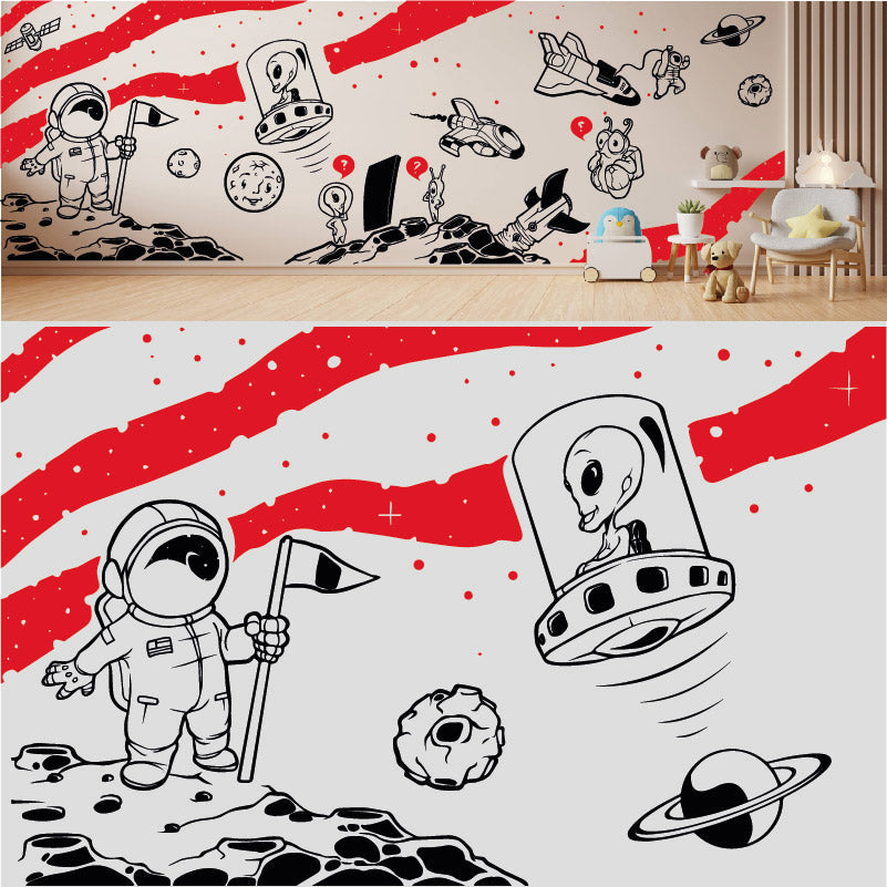 in space complete wall mural wall sticker