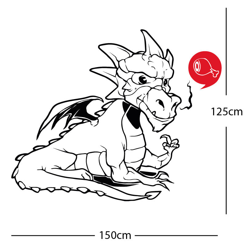 large dragon wall sticker
