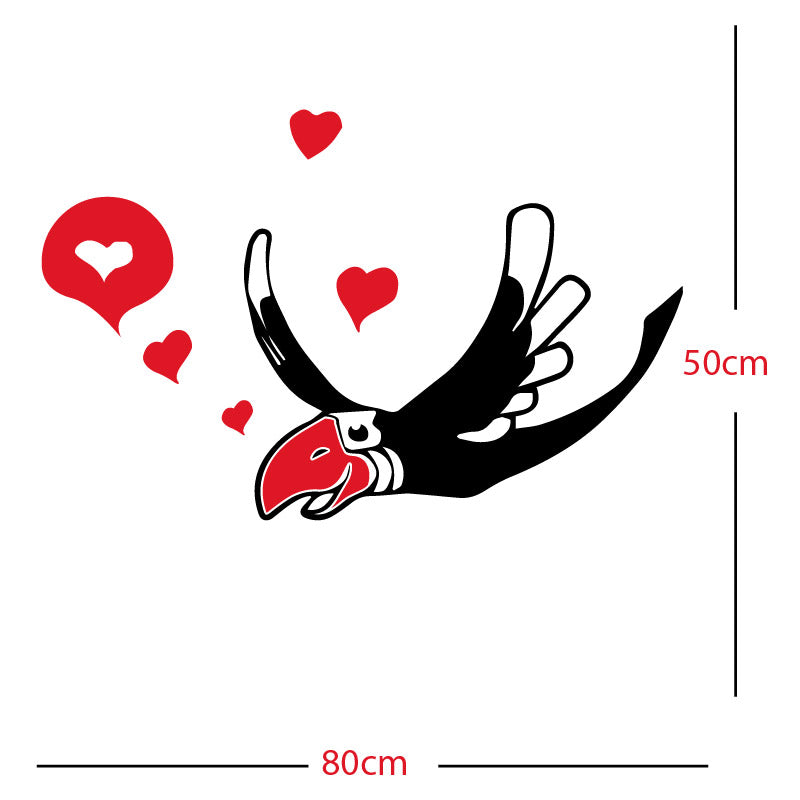 parrot pirate theme wall sticker