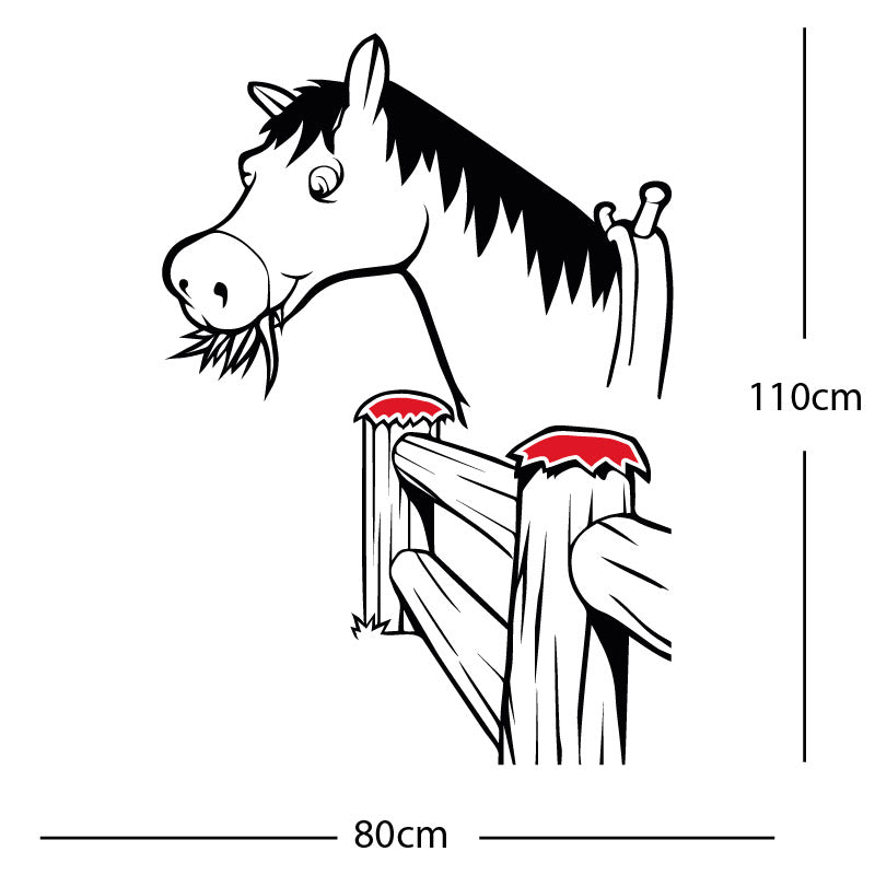 horse and gate wall sticker