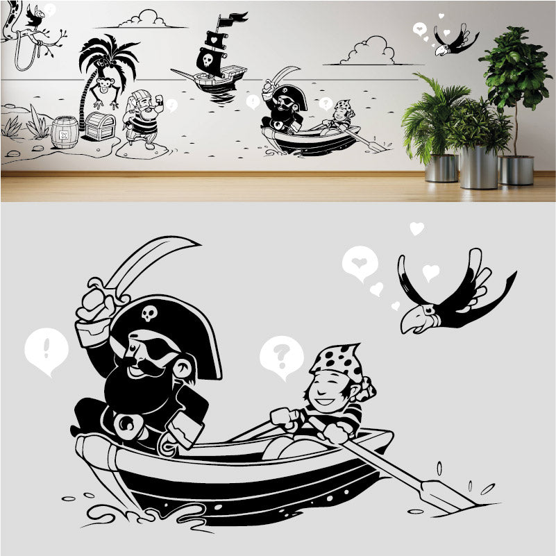 a pirates life complete wall mural