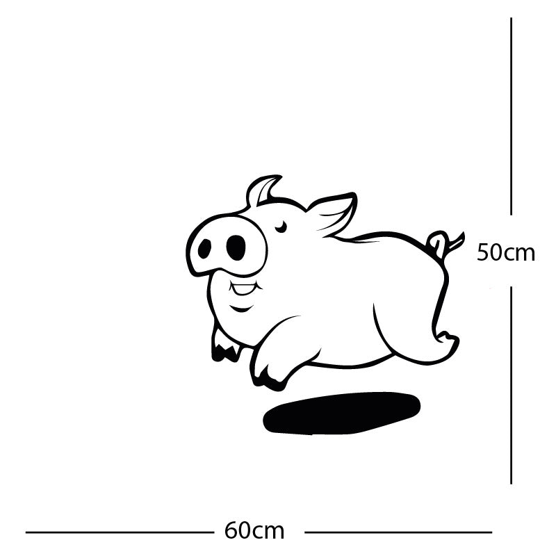 farmyard pig wall sticker