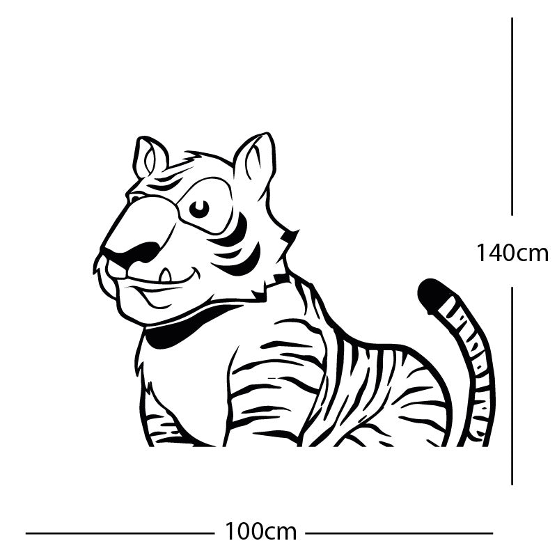 jungle tiger wall sticker