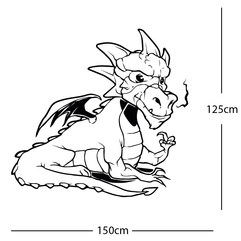 large dragon wall sticker