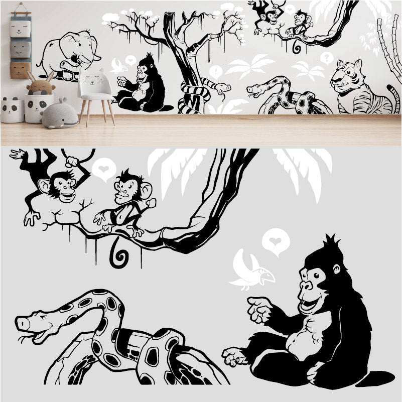 in the jungle complete wall mural wall sticker