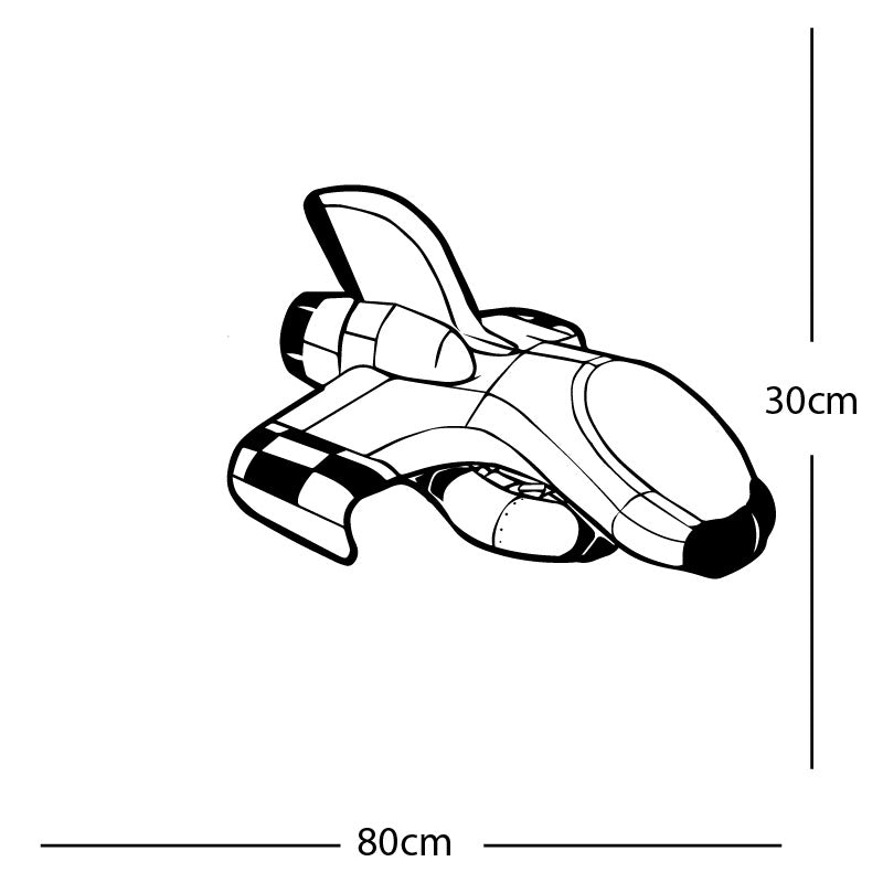 space ship kids space themed rocket wall sticker