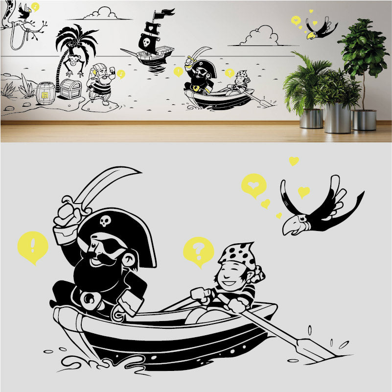 a pirates life complete wall mural