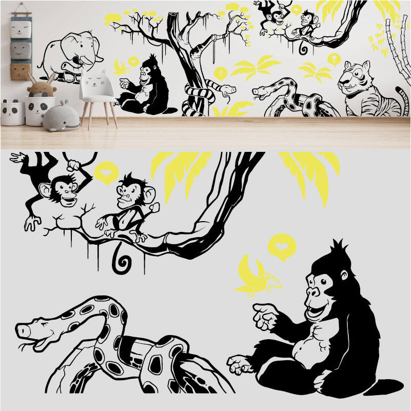 in the jungle complete wall mural wall sticker