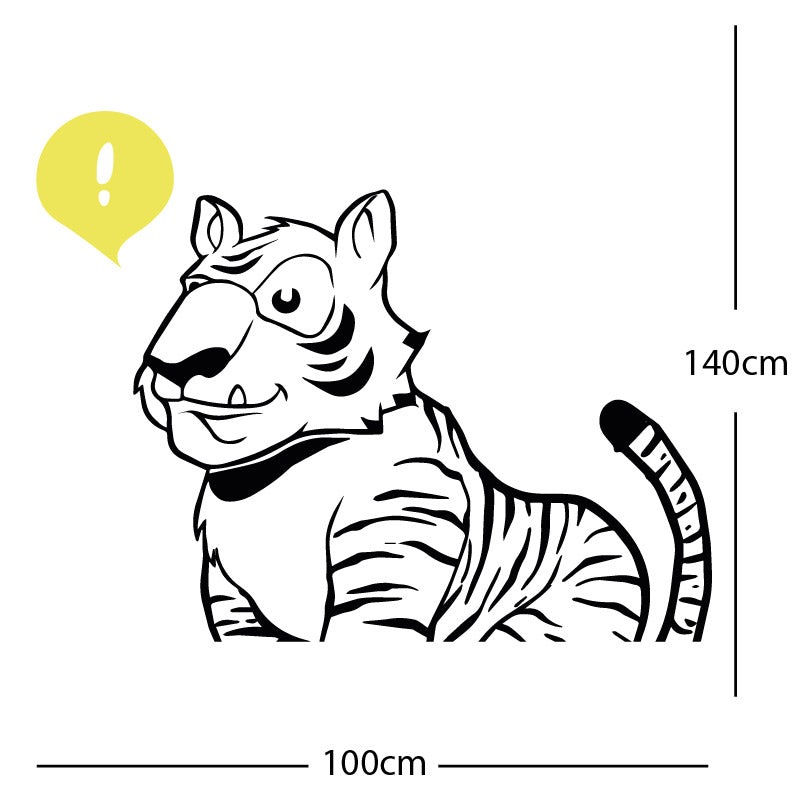 jungle tiger wall sticker