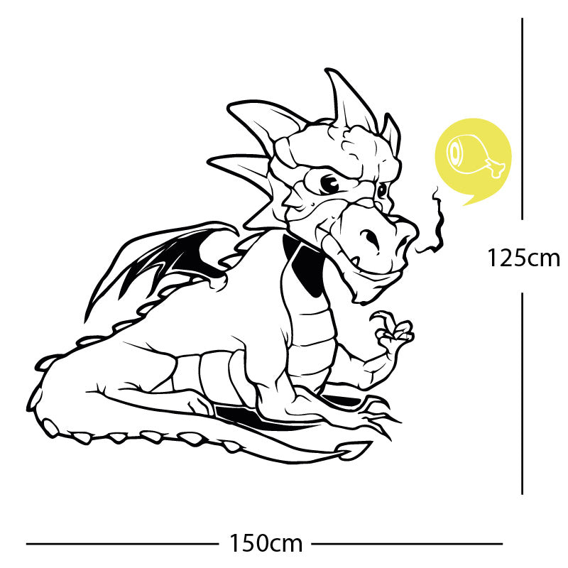large dragon wall sticker