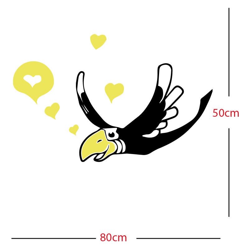 parrot pirate theme wall sticker