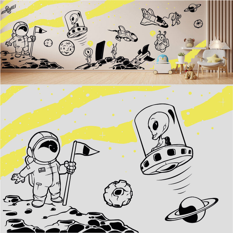 in space complete wall mural wall sticker