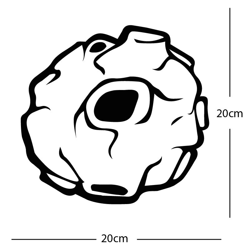 meteor wall sticker