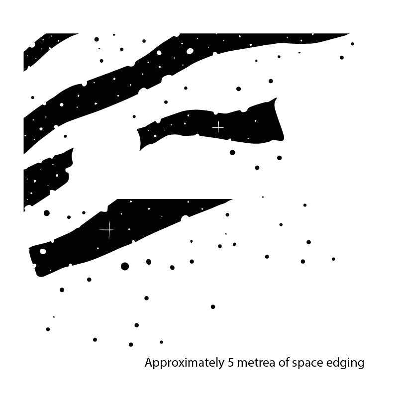 space scene edging wall sticker
