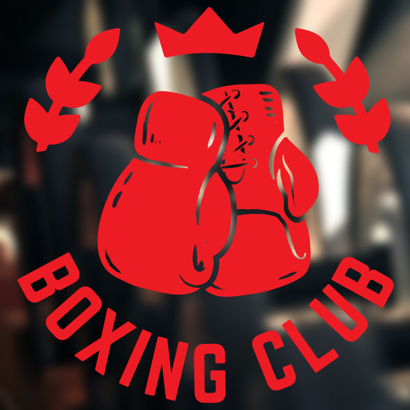 boxing motivation quote gym fitness wall sticker