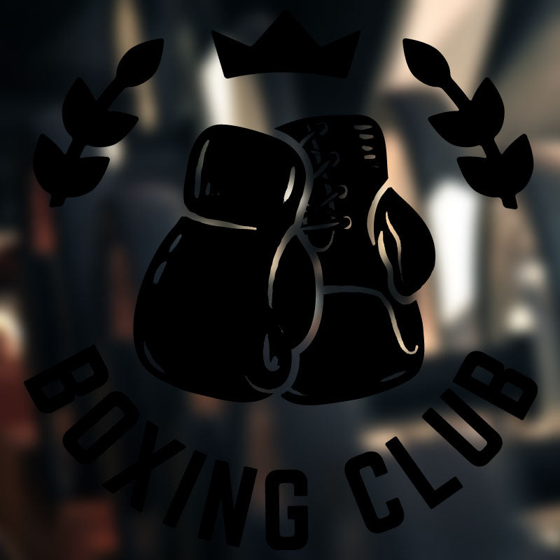 boxing motivation quote gym fitness wall sticker