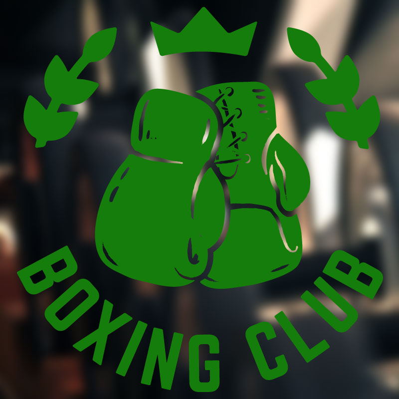 boxing motivation quote gym fitness wall sticker