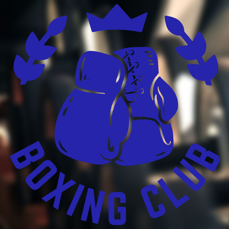 boxing motivation quote gym fitness wall sticker