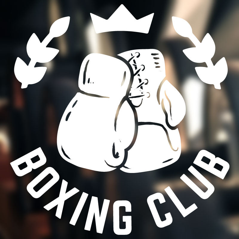 boxing motivation quote gym fitness wall sticker