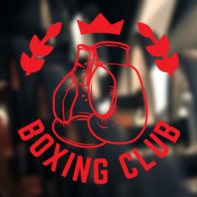 boxing motivation fitness sports art wall sticker