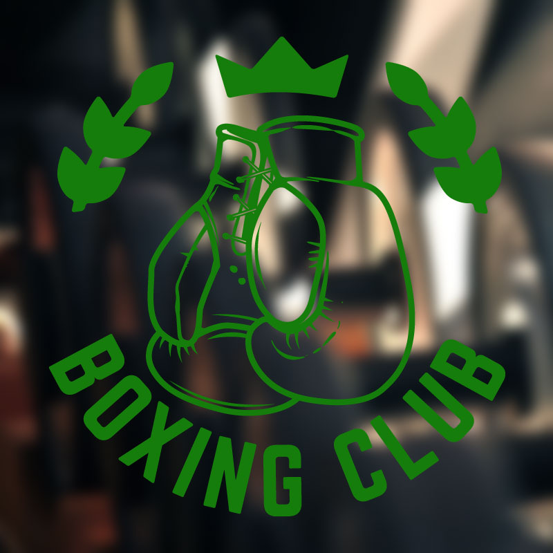 boxing motivation fitness sports art wall sticker