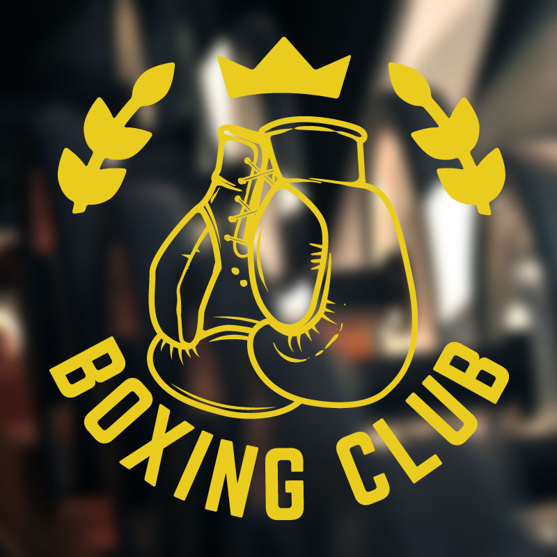 boxing motivation fitness sports art wall sticker