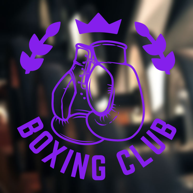 boxing motivation fitness sports art wall sticker