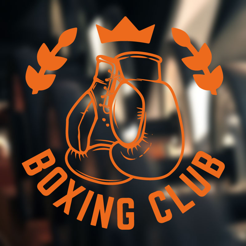 boxing motivation fitness sports art wall sticker