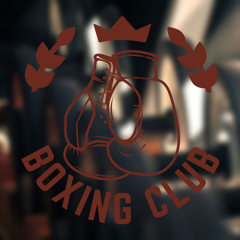 boxing motivation fitness sports art wall sticker