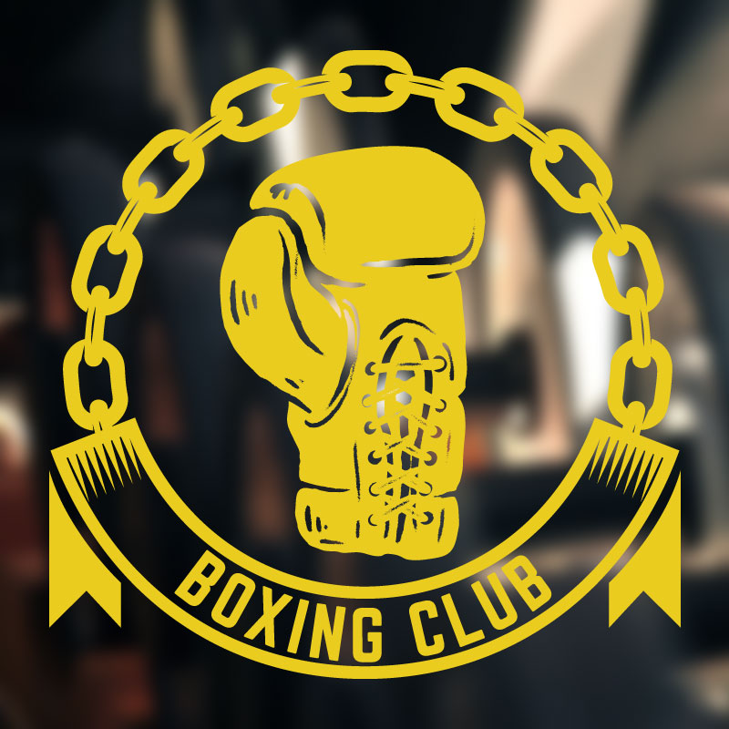 boxing training gym fitness sports wall sticker