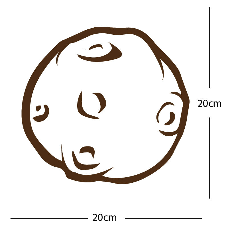 meteor asteroid wall sticker