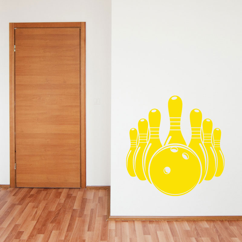 bowling alley decal wall sticker