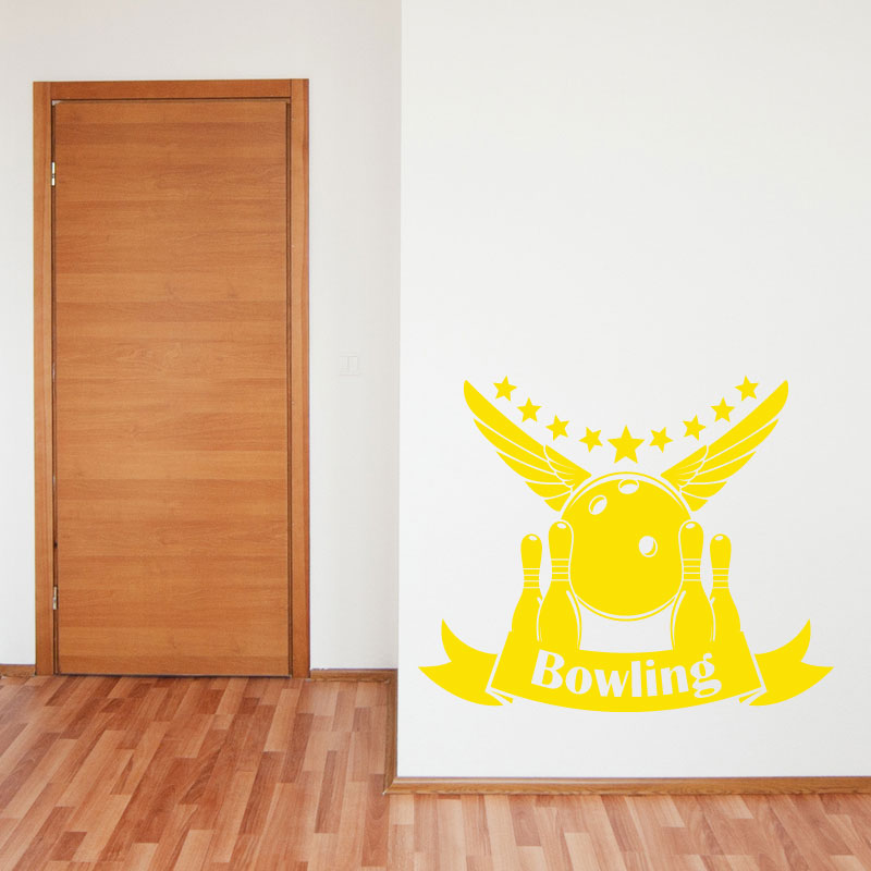 bowling graphic wall sticker