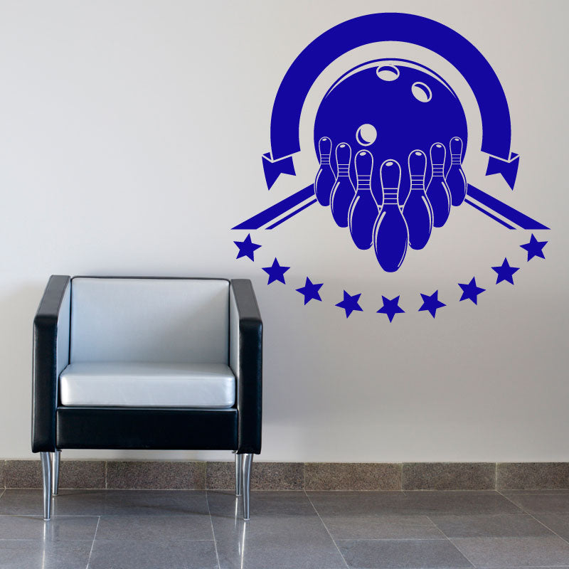 bowling alley wall sticker