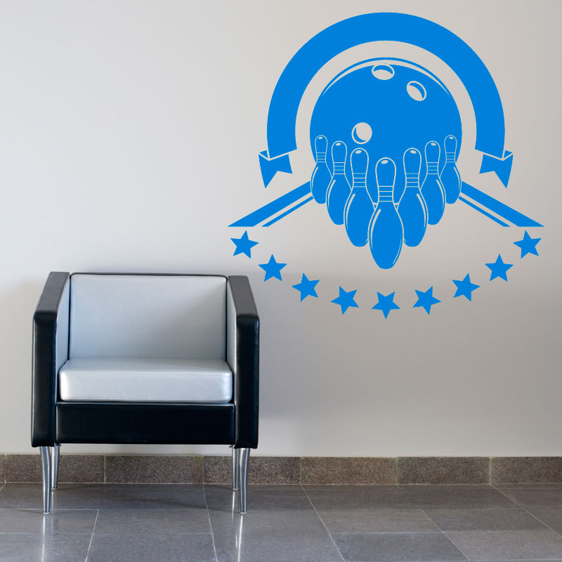bowling alley wall sticker