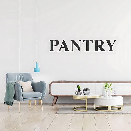 'Pantry' Kitchen Wall Art Sticker - Cafe & Restaurant Vinyl Decal