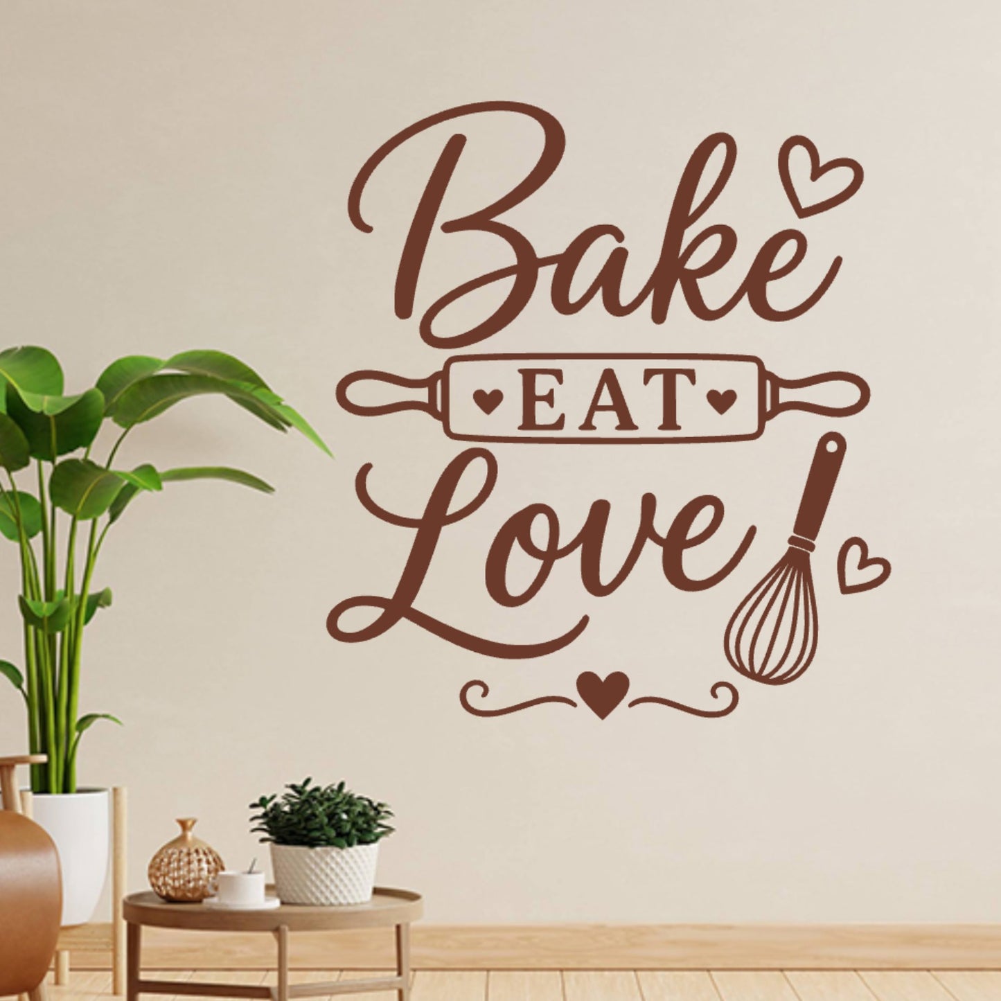 Baking Wall Sticker – Bake Eat Love Kitchen Decal