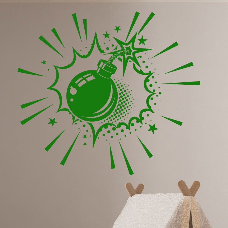boom comic wall sticker