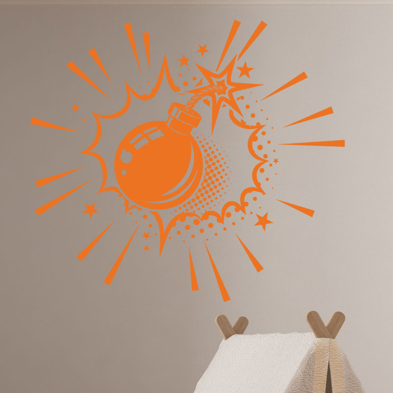 boom comic wall sticker