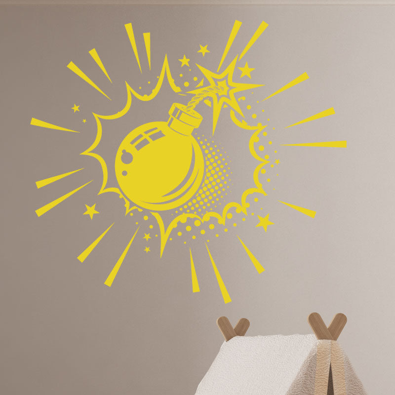 boom comic wall sticker