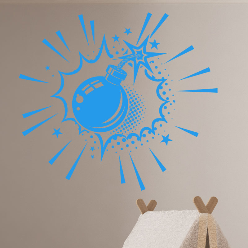 boom comic wall sticker