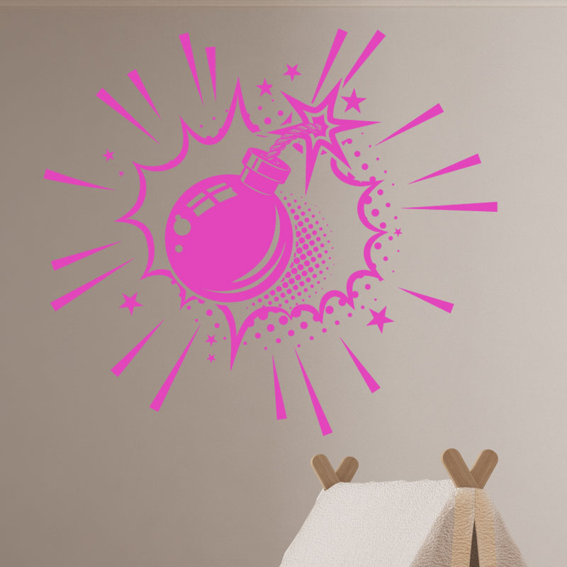 boom comic wall sticker